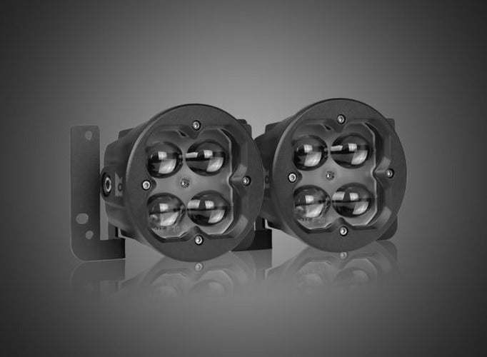 GEN 3 RAPTOR CONCEPT POD MINI STEEL BUMPER TRIPLE FOG LIGHT KIT