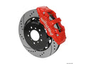 Wilwood AERO6 Front Hat Kit 14.00 Drilled Red 00-06 BMW M3 E46 w/Lines
