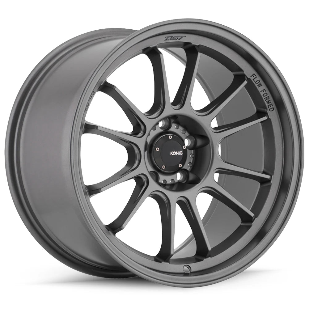 Konig Hypergram 19X11B 5X114.3 ET15 Matte Grey Flow Formed