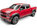 Black Forge Pocket/Rivet Textured Finish 4-Pc Fender Flare Set For 07-14 GMC Sierra 2500/3500 Excludes Dually Bushwacker