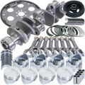 Eagle Chevy 350 1Pc 3.750in Crank 5.700in I-Beam Rods 4.000in Pistons 153 Tooth FP Balanced Assembly