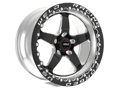 Weld S71 17x10 / 5x5 BP / 7.2in. BS 43mm O/S Black Wheel (High Pad) - Single Beadlock