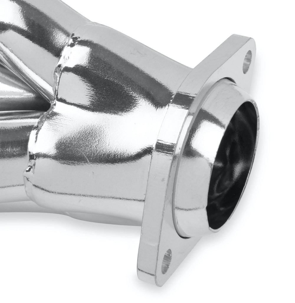 Shorty Headers Ceramic Coated 1964-1/2 To 1973 Ford Mustang Falcon Fairlane Torino Ranchero Comet Cyclone And Montego V8-289/302/5.0L Tube Size 1-5/8 Inch O.D. 2-1/2 Inch Collector 3/8 Inch Flange Silver Ceramic Coated FlowTech