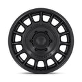 BR015 17X8.5 5X5.0 M-BLK 25MM