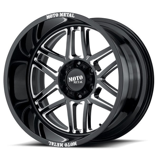 FOLSOM 20x9 6x139.70 GLOSS BLACK MILLED (18 mm)