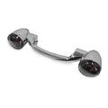 Bikers Choice 91-08 Touring 86-17 FLST Narrow Black Rear Turn Signal Bar Kit W/Smoke Lens