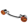 Bikers Choice 91-08 Touring 86-17 FLST Narrow Black Rear Turn Signal Bar Kit W/Smoke Lens