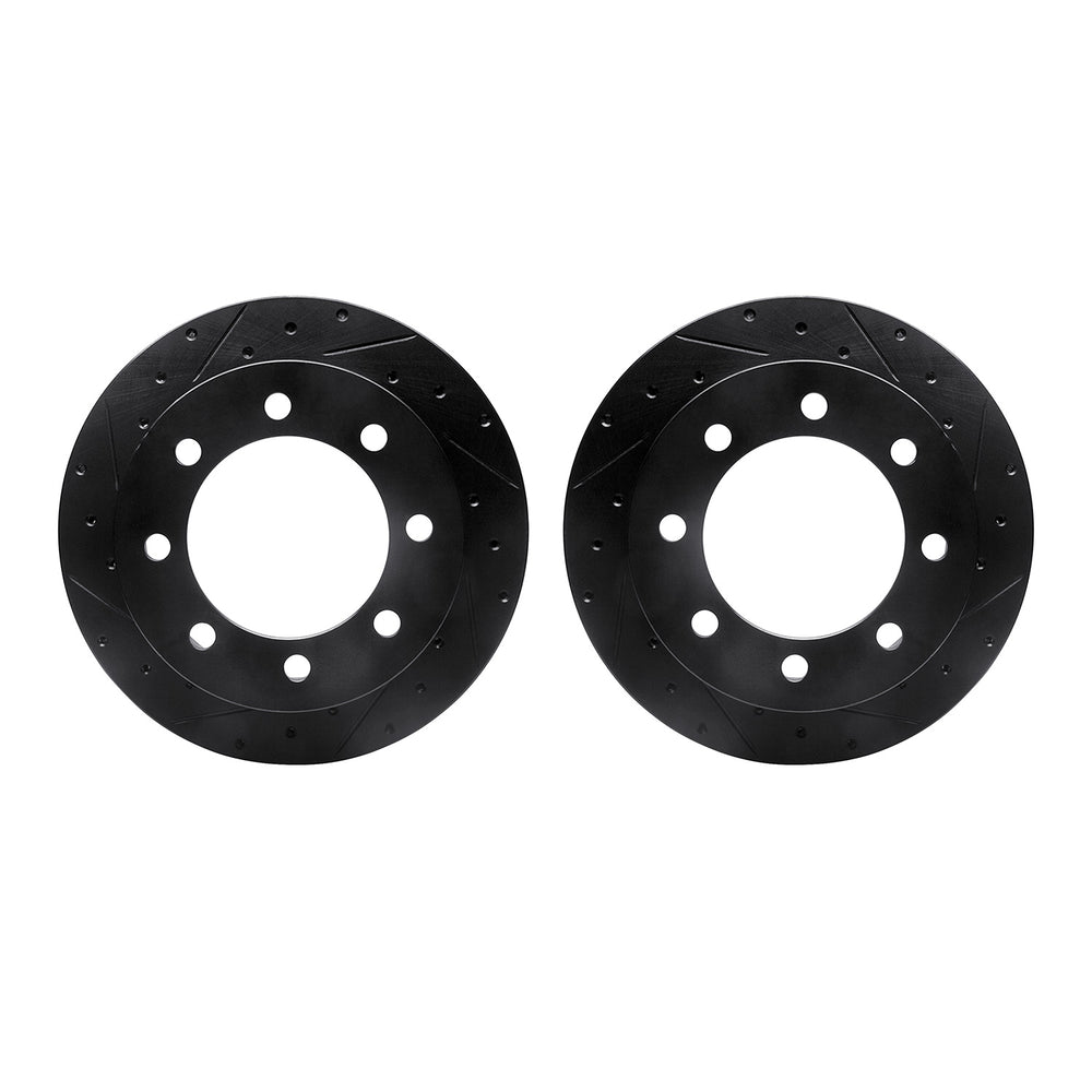 R1 Concepts Brake Rotor- D/S - Black Fits Ford E-150