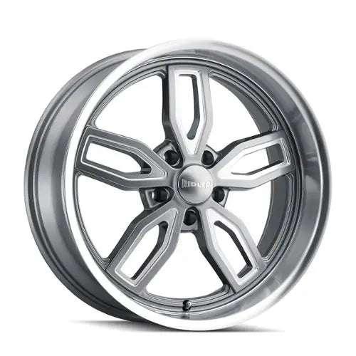 608 (608) GREY W/ MILLED SPOKES and DIAMOND LIP