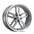 608 (608) GREY W/ MILLED SPOKES and DIAMOND LIP