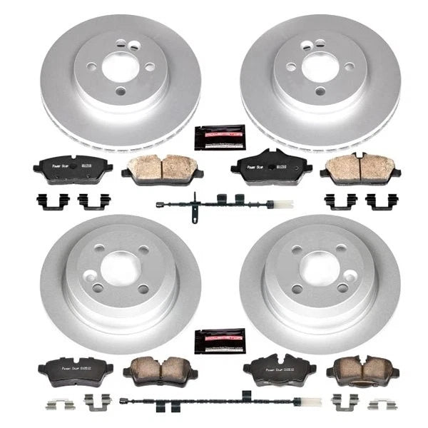 Power Stop 11-16 Mini Cooper Front & Rear Z23 Evolution Sport Coated Brake Kit