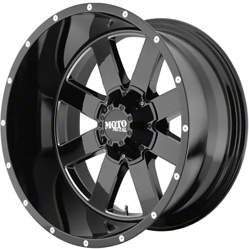 MO962 18x9 6x139.70 GLOSS BLACK MILLED (0 mm)