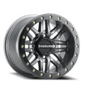 Aluminum Wheels 15x7 Ryno Beadlock UTV A91G Matte Dark Gunmetal Grey 10 Offset 4 on 156 Bolt Pattern 134.3 Bore Raceline