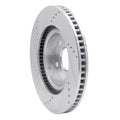 DFC 08-09 Porsche Cayenne Front Right Drilled & Slotted Silver Brake Rotor