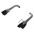 AXLE BACK EXH 18C MUSTANG GT SPLIT R QUAD EXIT 3INQUAD 304 SS BLK COATED TIPS I