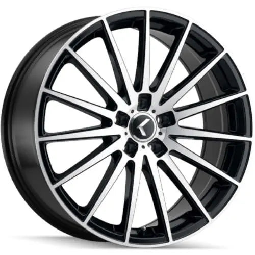 KRAZE STUNNA KR191 BLACK MACHINED FACE 18X8 5-120 40MM 74.1MM
