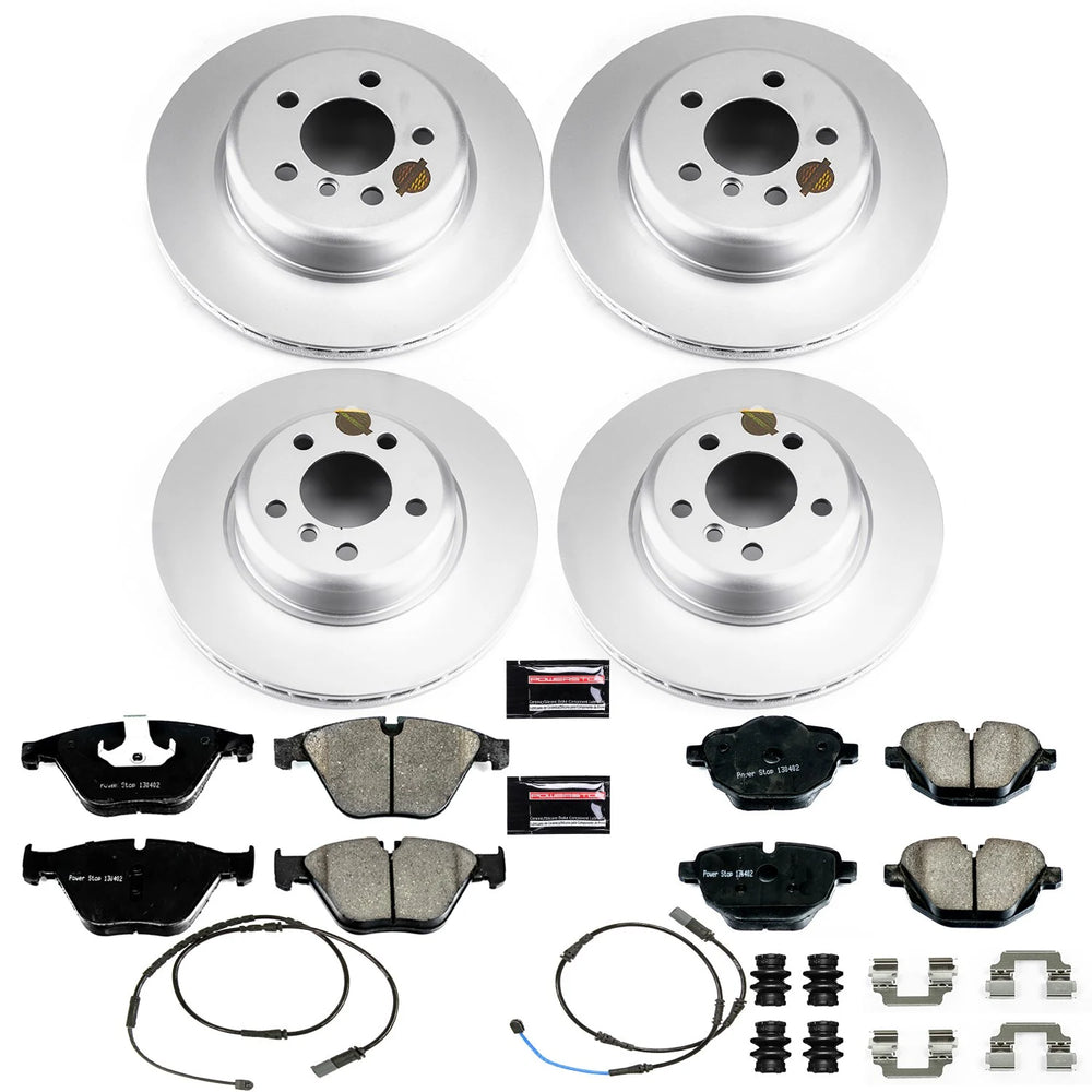 Power Stop 14-16 BMW 528i Front & Rear Z23 Evolution Sport Coated Brake Kit