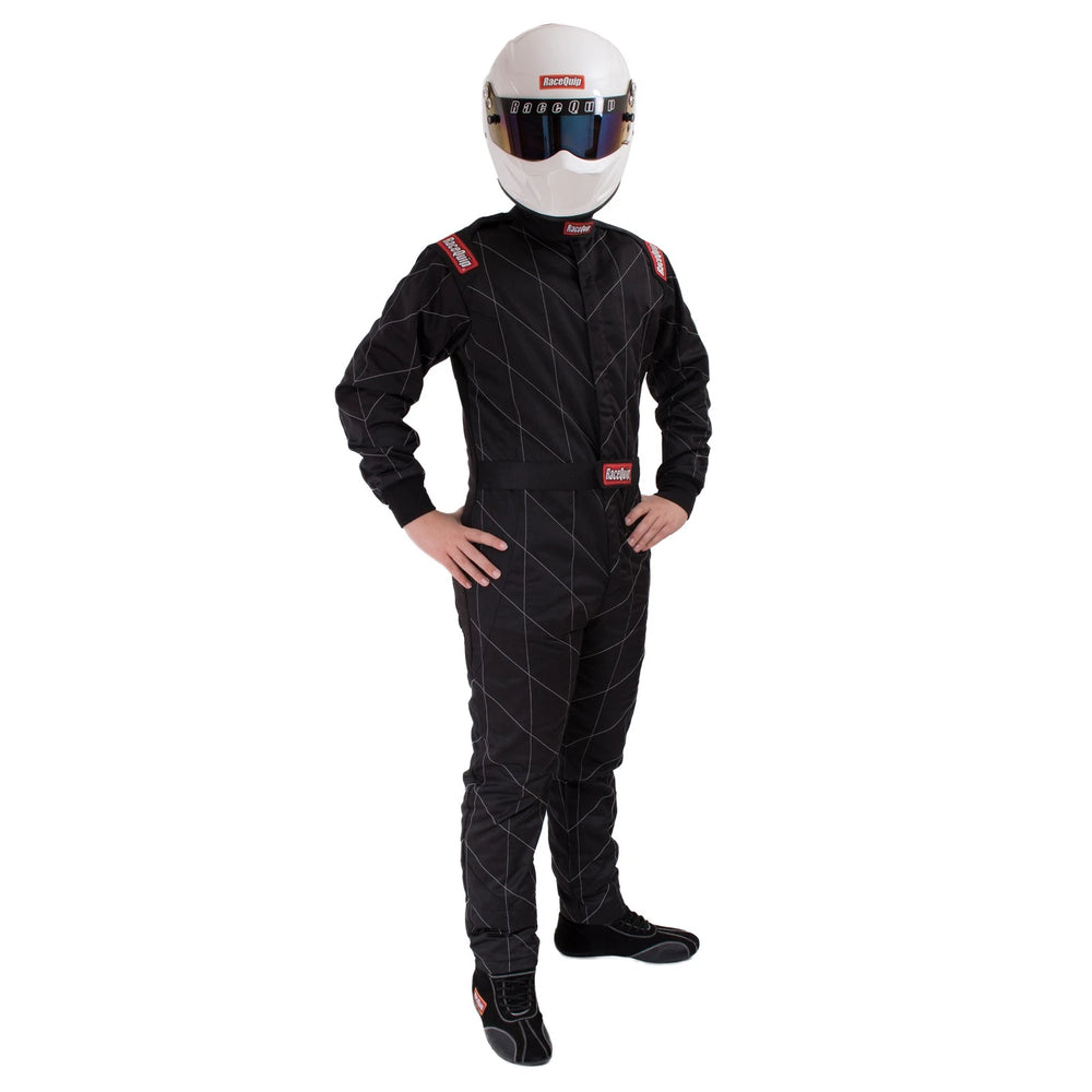CHEVRON-5 SUIT SFI-5 BLK 2XL