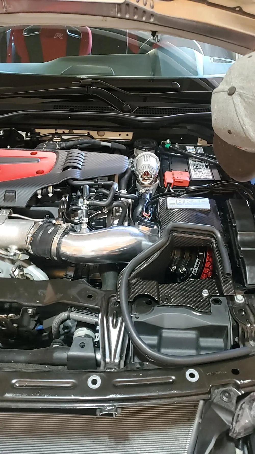 HKS DryCarbon Full Cold Air Intake Kit AFR FK8 K20C