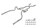 1978-88 3 GM G-Body Non SS Crossmember Back w/ Xpipe Exhaust System Street Pro Mufflers