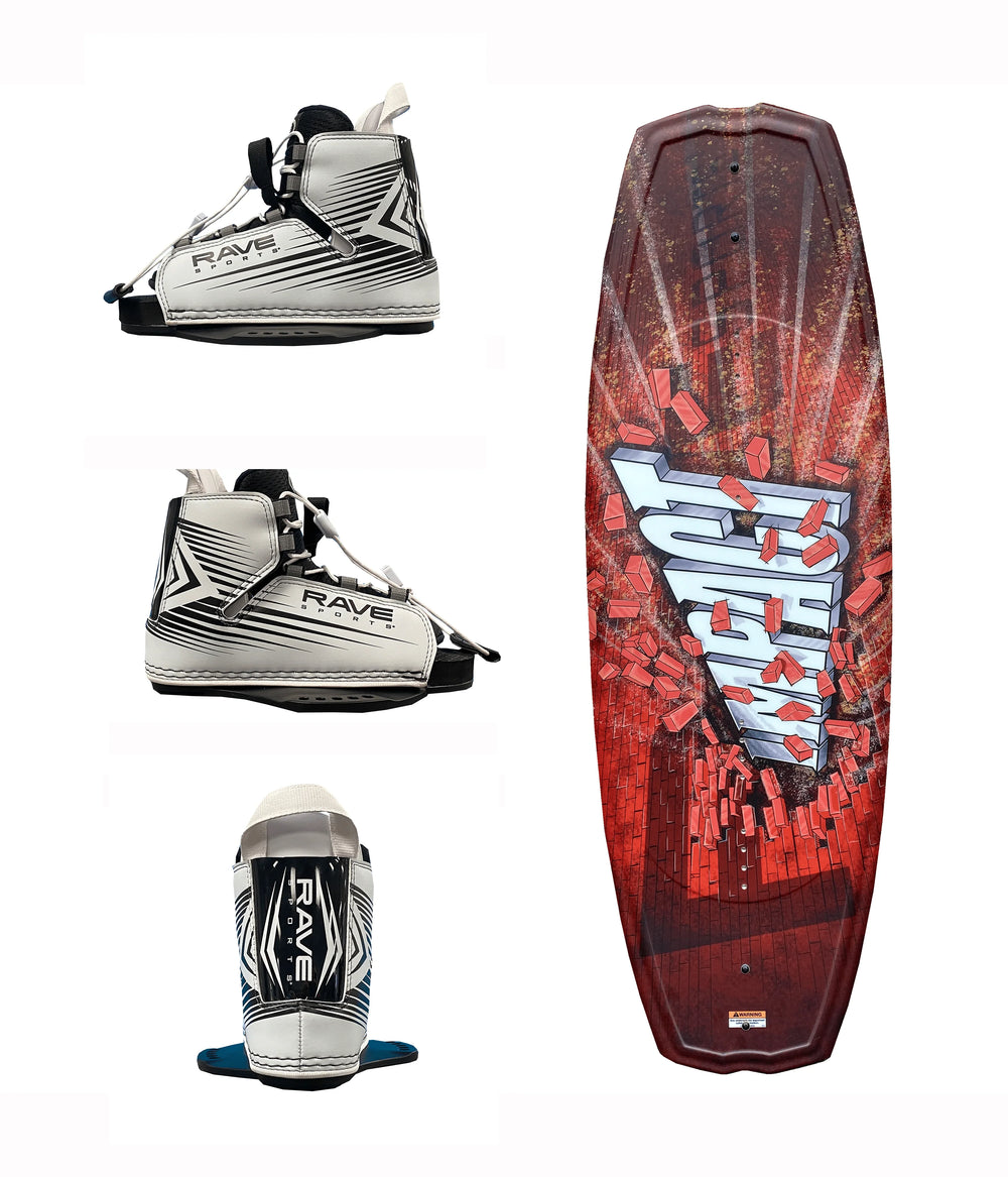 RAVE IMPACT WAKEBOARD WITH CHARGER BOOTS