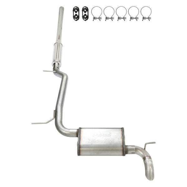 2007-18 Jeep JK High Ground Clearance Cat-back Exhaust Kit Turbo Pro Muffler