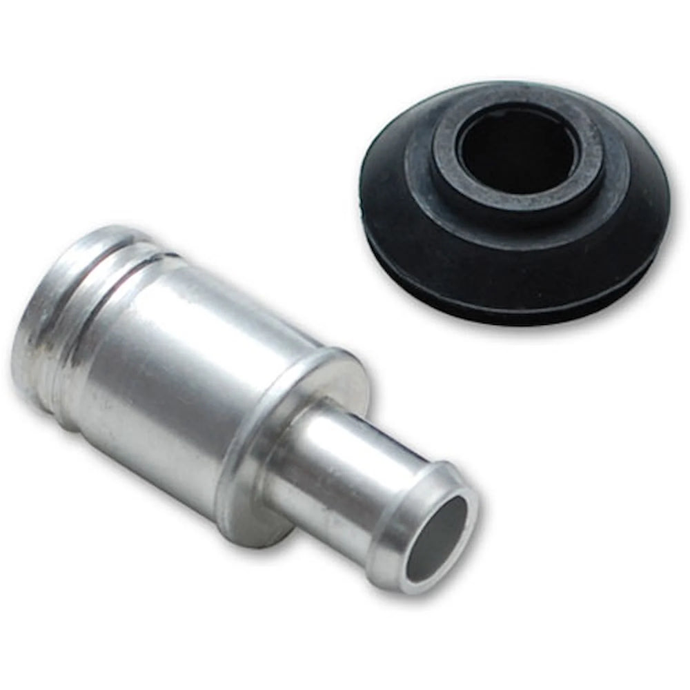 Vibrant 16mm (5/8in) O.D. Aluminum Vacuum Hose Fitting (includes Rubber Grommet)
