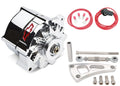 Alternator Recessed Red Bowtie Emblem Chrome