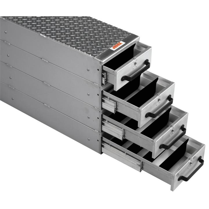 JOBOX PREMIUM ALUM 4 DRAWER STACKED VERTICAL 12X24X50