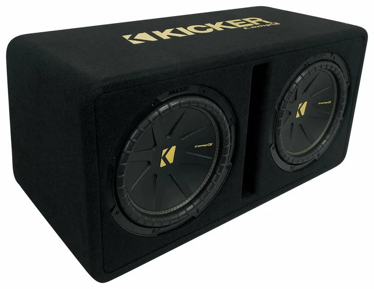 CompC 12-inch (30cm) Sub in Vented Enclosure 2-Ohm RoHS Compliant