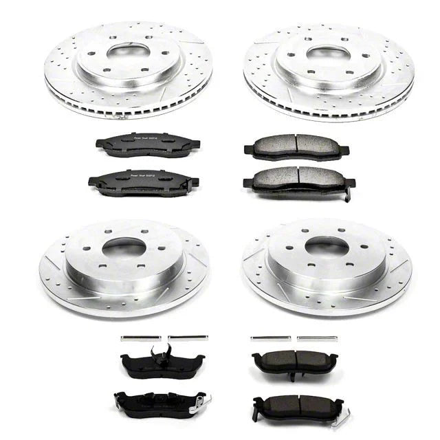Power Stop 05-07 Infiniti QX56 Front & Rear Z23 Evolution Sport Brake Kit