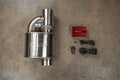 Universal Muffler Kit, Single Inlet Single Outlet, 76MM 3.0" 1 Muffler