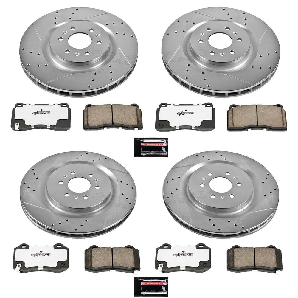 Power Stop 04-07 Cadillac CTS Front & Rear Z23 Evolution Sport Brake Kit
