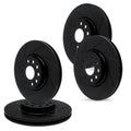 R1 Concepts Brake Rotor- Slotted - Black Fits Toyota C-HR