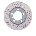 DFC 13-16 Porsche Cayman Right Front Drilled Hi-Carbon Alloy Geomet Coated Rotor