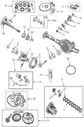 Reman Axle Assy Dana 35 93-95 Jeep Wrangler 3.55 Ratio w ABS Posi CORE CHARGE OF $400 APPLIES