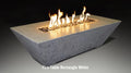 OLYMPUS RECTANGULAR FIRE PIT TABLE 60IN L 18IN H BLACK