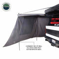 Overland Vehicle Systems XD Nomadic 180 - Awning Wall W Door Windows Universal Black Body Black Trim W Storage Bag
