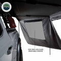 Overland Vehicle Systems XD Nomadic 180 - Awning Wall W Door Windows Universal Black Body Black Trim W Storage Bag