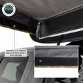 Overland Vehicle Systems XD Nomadic 180 - Awning Wall W Door Windows Universal Black Body Black Trim W Storage Bag