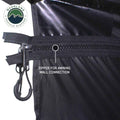 Overland Vehicle Systems XD Nomadic 180 - Awning Wall W Door Windows Universal Black Body Black Trim W Storage Bag