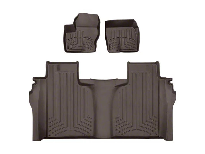 WeatherTech Cocoa Front Rear FloorLiner HP Fits -20-26 Chevrolet GMC 471436-1-2IM