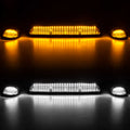 0207 SILV/SIERRA HD CLEAR CAB ROOF LIGHT KIT WITH STROBE LEDS & AMBER RUNNING L