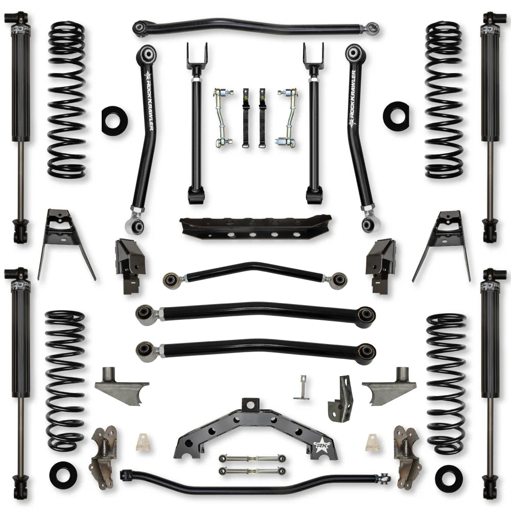 18C WRANGLER 2DR 4.5 IN TREX HYBRID SYSTEM W/6IN REAR STRETCHS1 FRONT & REARLIFT KIT