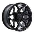 GOLIATH 18X9 6X139.7 ET0 CB106.1 SATIN BLACK MILLED RIVETS