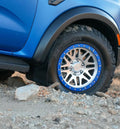 Rally Armor 23-25 Ford Ranger Raptor Black UR Mud Flap Metallic Black Logo
