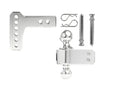 2.0IN SHANK ALUMINUM HITCH 2IN DROP/RISE W/ STAINLESS STEEL DUAL BALL