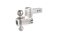 2.0IN SHANK ALUMINUM HITCH 2IN DROP/RISE W/ STAINLESS STEEL DUAL BALL