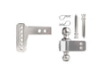2.0IN SHANK ALUMINUM HITCH 2IN DROP/RISE W/ STAINLESS STEEL DUAL BALL