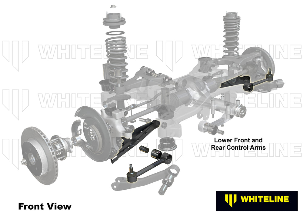 CONTROL ARM LOWER FRONT & REAR ARM COMPLETE NEW ARMS W/50MM ADJUSTMENT MOTORSPOR